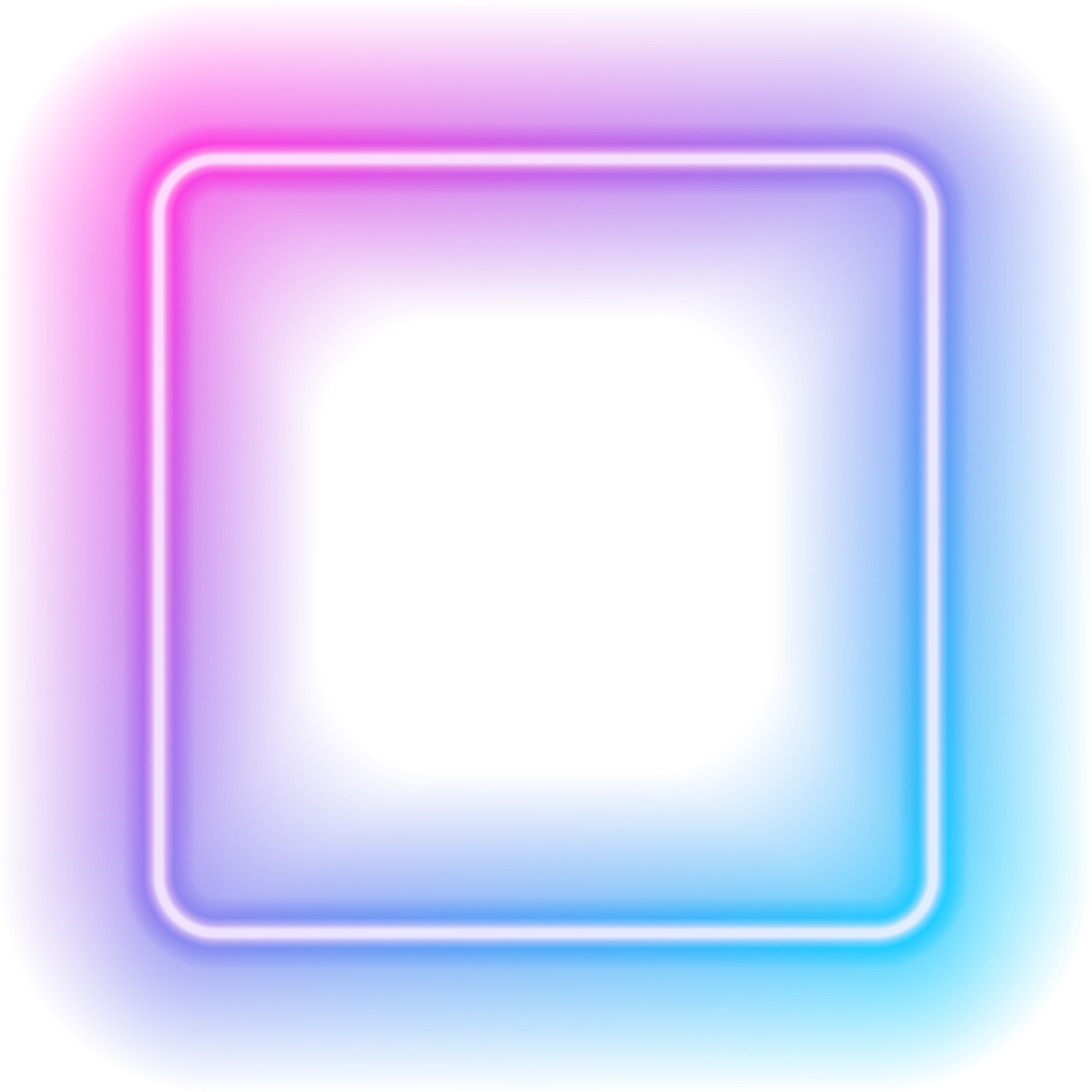 Square Neon Frame